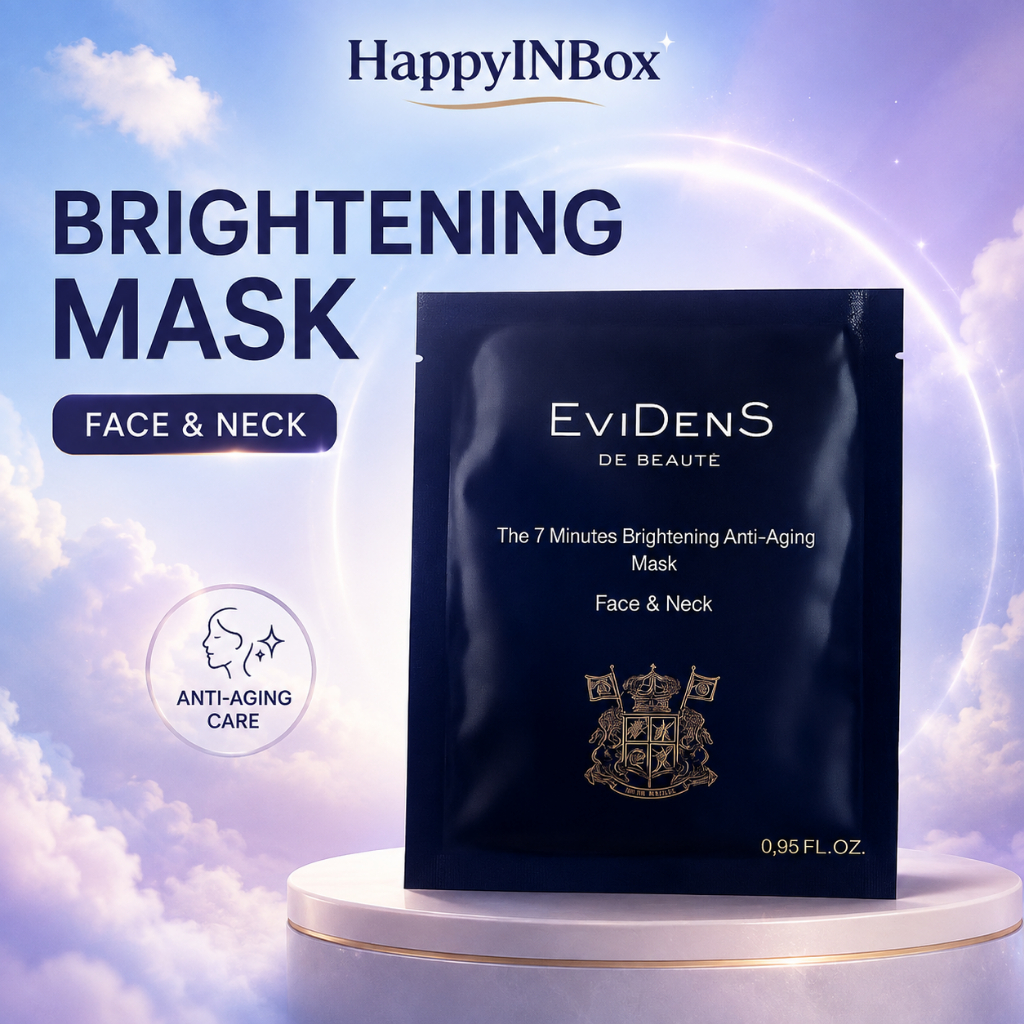 EviDenS 7 Minutes Brightening Mask มาส์กหน้า–คอ ผิวกระจ่างใส ลดริ้วรอยใน 7 นาที