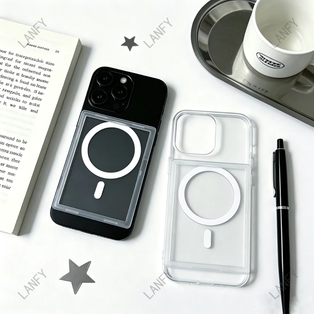 💥พร้อมส่ง COD💥 กรอบใส่การ์ดแม่เหล็ก MagSafe ผิวด้าน ติดหลังโทรศัพท์ ดูดแน่นไม่หลุด แถมซองการ์ด รองรับ TCG โปเกมอน วันพีช thumbnail 8