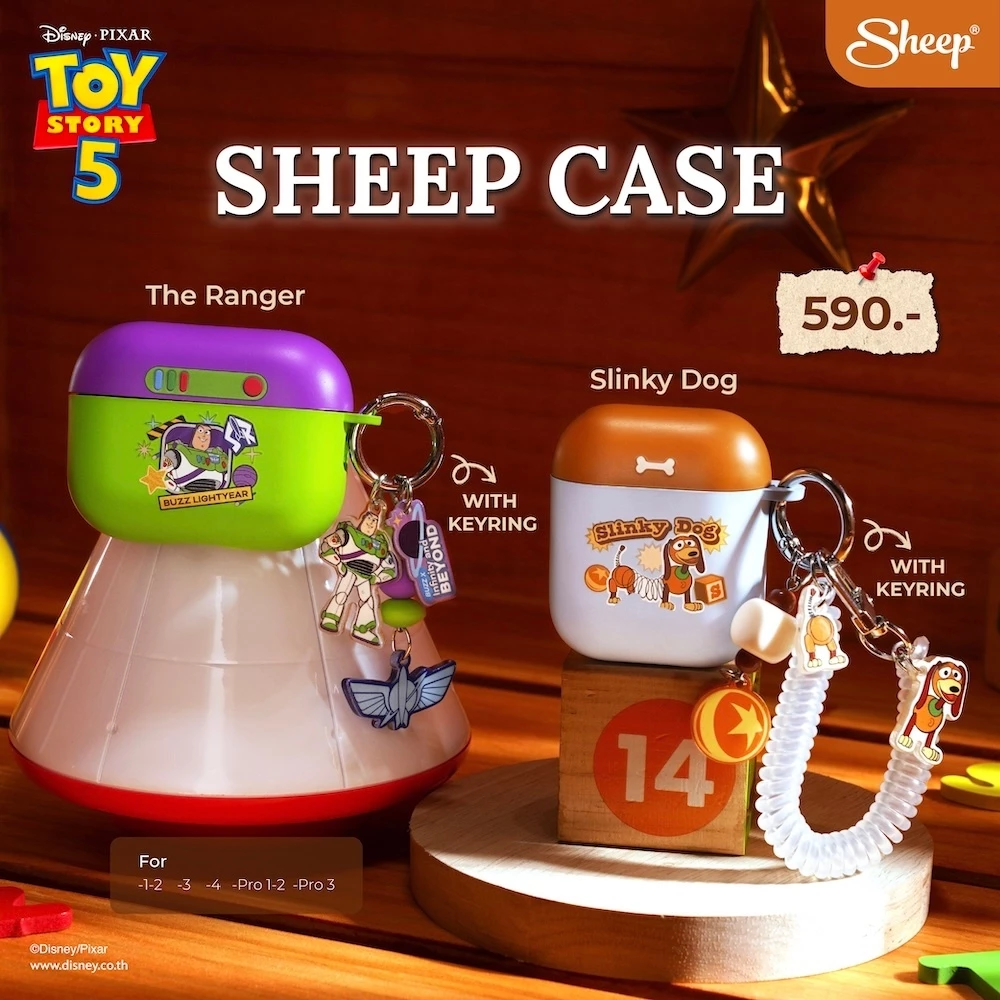 [For Airpods Toy Story 5] Toy Story 5 Collection เคสสำหรับAirpods ลาย ทอยสตอรี่ เคสกันกระแทก มาพร้อม Keyring สายห้อย