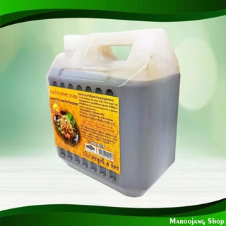 น้ำปลาร้าปรุงรสต้มสุก ภา-ทอง 4 ลิตร Fermented Fish Sauce Boiled Seasoning Pha-Thong