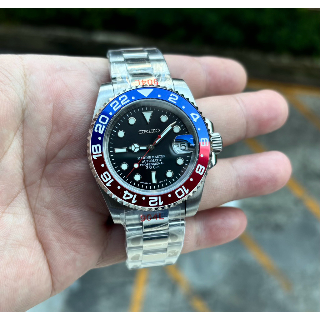 Seiko Mod Automatic Pepsi Nh35A Custom