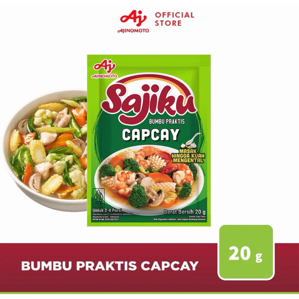 Indonesia Bumbu Praktis Capcay Sajiku 20 gram / Instant Seasoning Capcay Vegetables