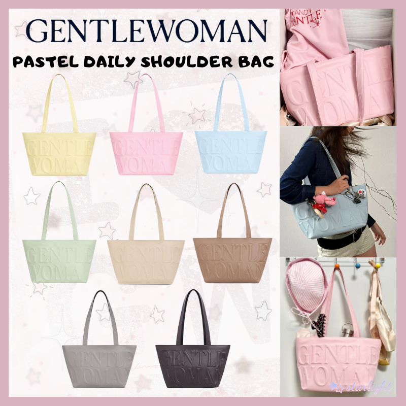 [NEW DROP]Gentlewoman  Pastel Daily Shoulder Bag กระเป๋า กระเป๋า กระเป๋าหนัง กระเป๋าสะพายไหล่
