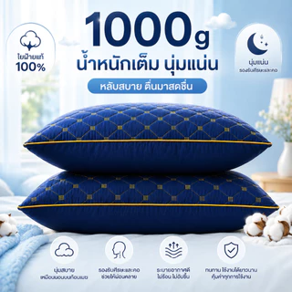 COD🎄เย็นสบาย หมอนเย็น หมอน แก้ปวดคอ Snow Pillow หมอนสุขภาพ 1000G หมอนนอน หมอนหนุน ป้องกันไรฝุ่น