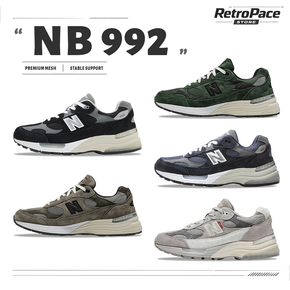 📸  NB 992 รองเท้ากีฬา ▶️【ของแท้ 100%】M992J2/M992JJ/M992LV/U992NY/U992BK