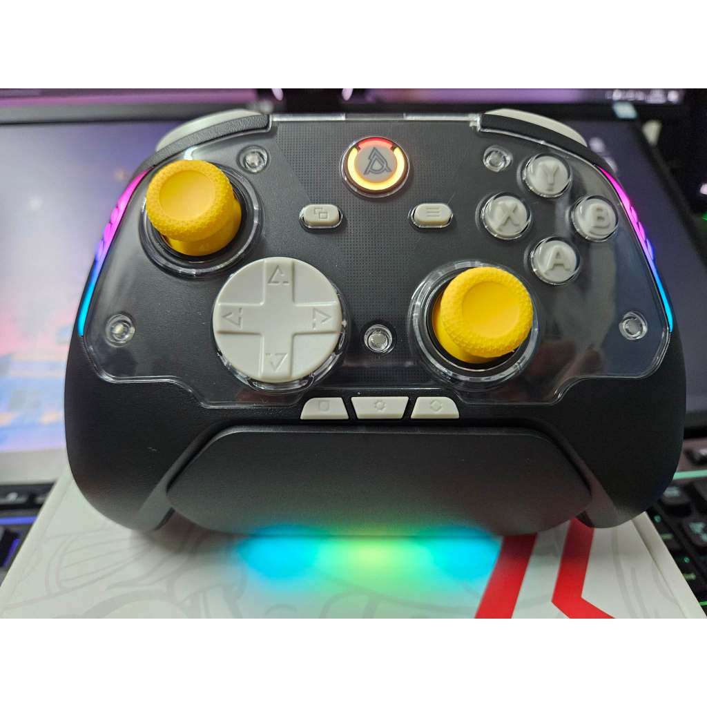 จอยเกมมิ่ง+แท่นชาร์จ AJAZZ GP100 NS SET - TRIPLE MODE STARRY NIGHT
