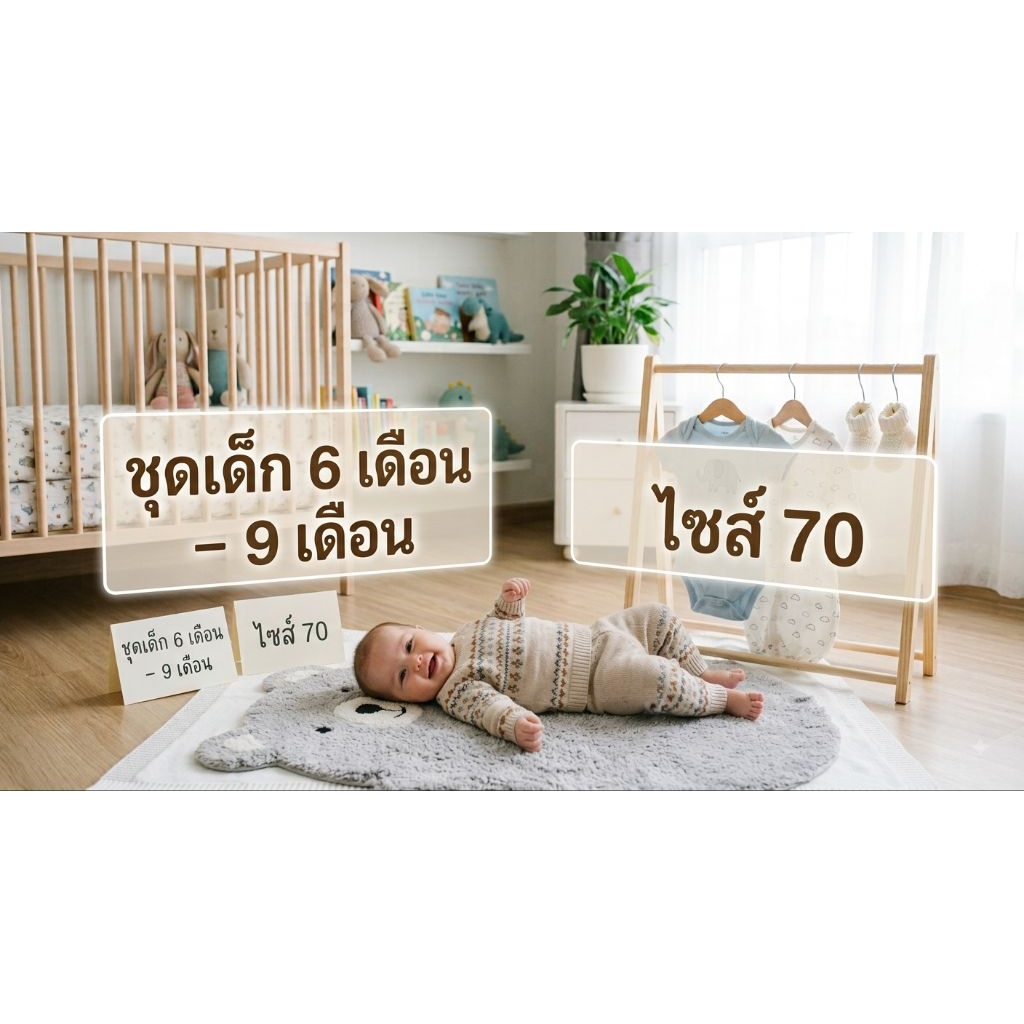 ไซส์ 70 (ทารกอายุ 6 เดือนถึง 9 เดือน)