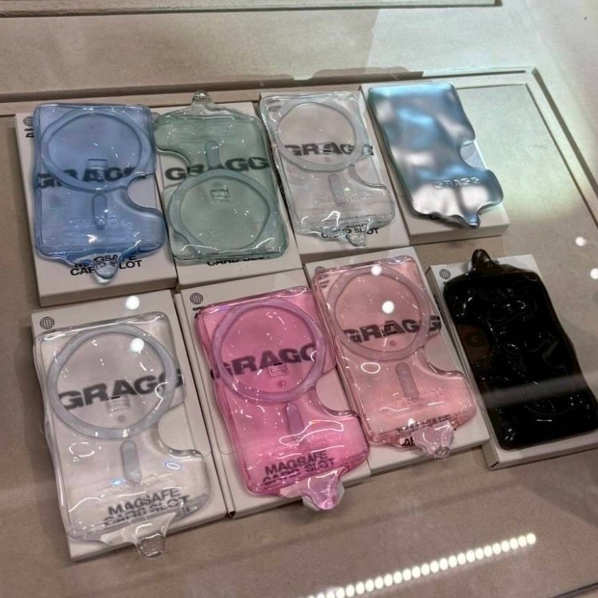 ( พร้อมส่ง ) GRAGG Double Layers Magnetic Card Slot กระเป๋าใส่บัตรติดหลังโทรศัพท์ มี 15 สี