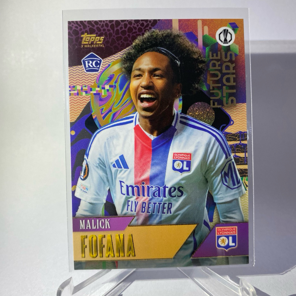 การ์ดนักฟุตบอล MALICK FOFANA, RC, FUTURE STARS, OLYMPIQUE LYONNAIS, TOPPS 2024