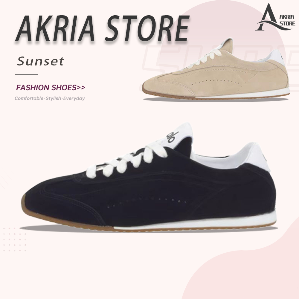 (รับหิ้วของจากเกาหลี ) รรองเท้าลำลองแฟชั่น ทันสมัยหลากหลาย Alo Yoga Alo Sunset A0891U-Black/A0891U-S