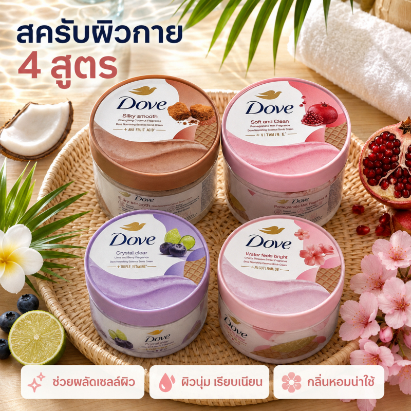 280g ขัดผิวได้ทั้งตัว พร้อมมอยส์เจอไรเซอร์เข้มข้น ผิวนุ่มชุ่มชื้นยาวนาน