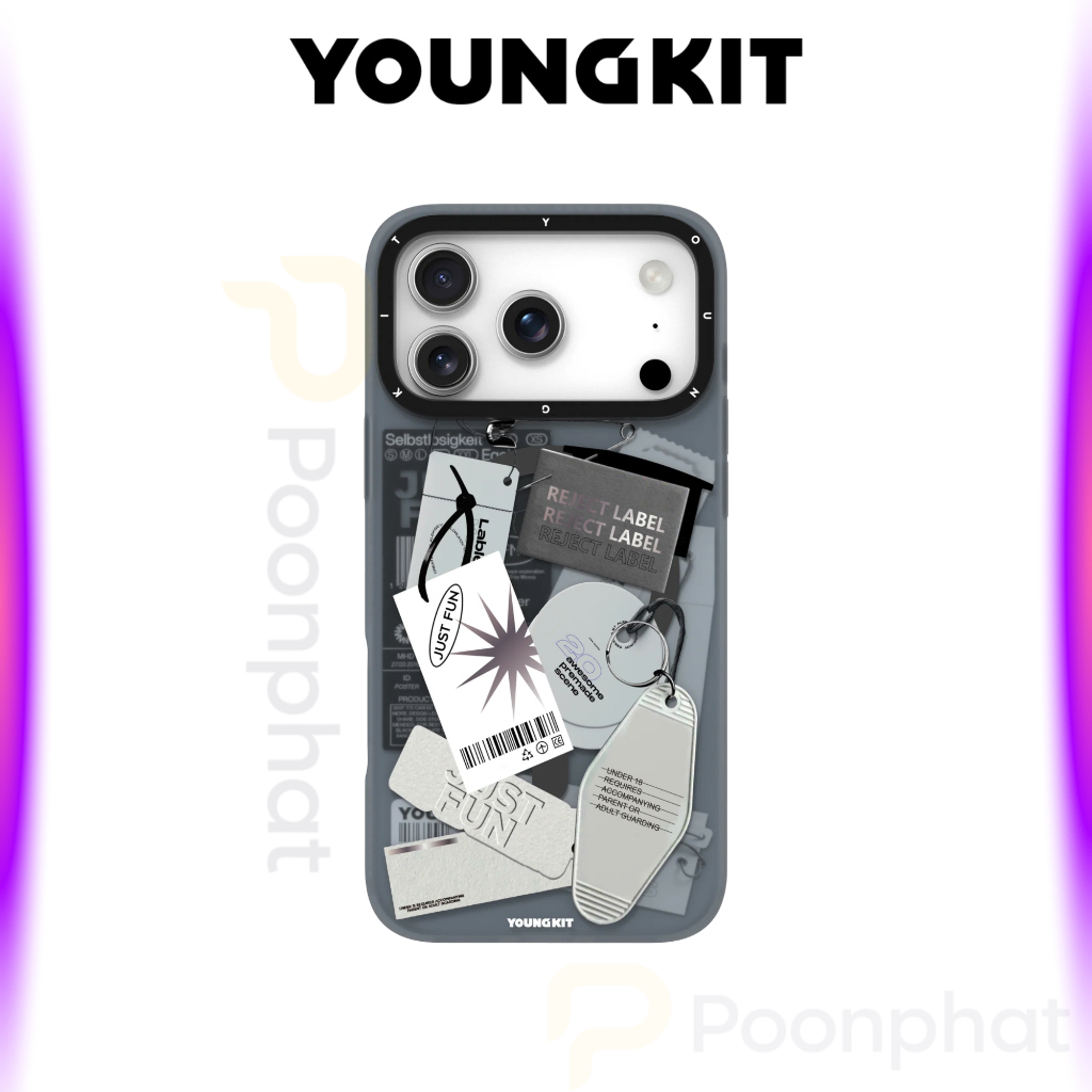 Youngkit เคสลายสไตล์คอลลาจ สำหรับ iPhone 17 Pro / 17 Pro Max