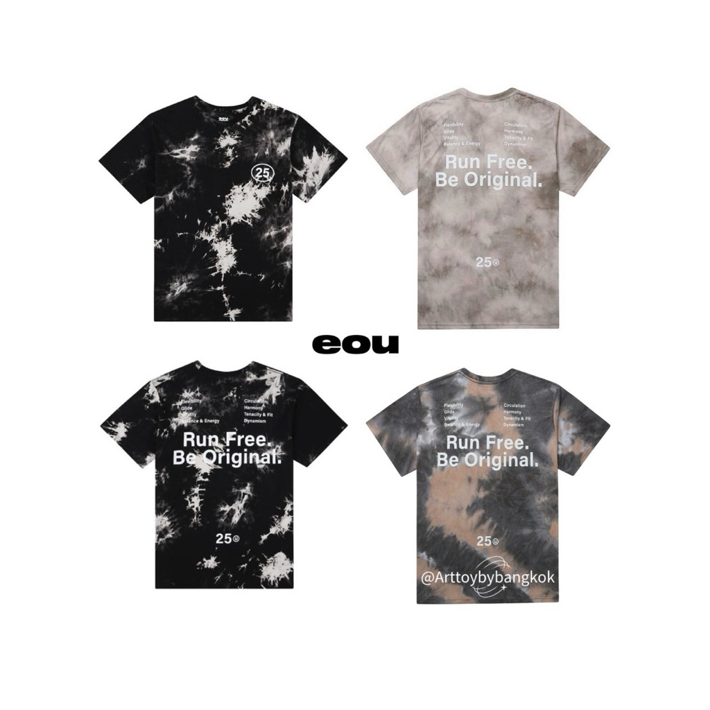 🔥พร้อมส่งจากกทม. 🚛 เสื้อวิ่งแขนสั้น EOU TIEDYE SS001 ของแท้ 100%