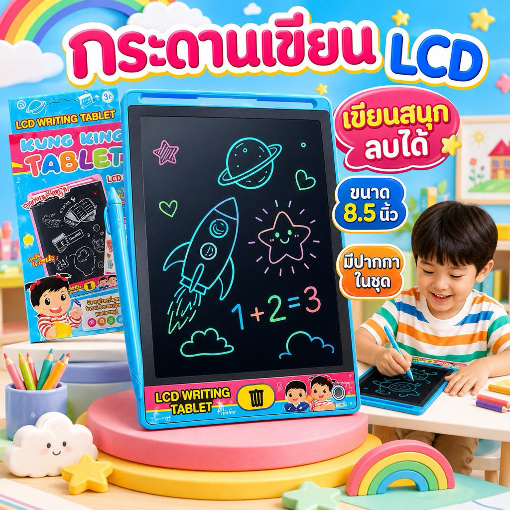 LCD Writing Tablet ขนาด 8.5นิ้ว / 10 นิ้ว