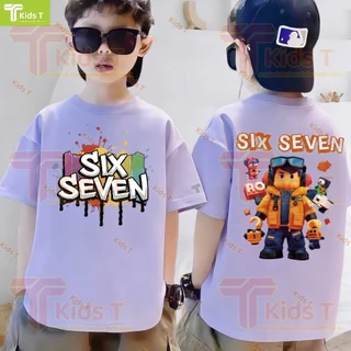 「งานเกรดพรีเมียม งานเกรด A」 เสื้อยืดเด็ก เสื้อเด็กผู้ชาย เด็กผู้หญิง เสื้อผ้าเด็ก คอตตอนแท้ ระบายอากาศดี นุ่มใส่สบาย #6