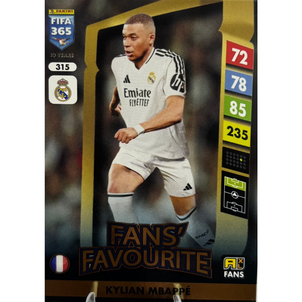 การ์ดฟุตบอล PANINI KYLIAN MBAPPE