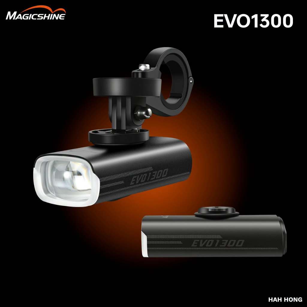 New2026 ไฟหน้าจักรยาน MAGICSHINE รุ่น EVO1300 ความสว่าง 1,300 ลูเมน ระบบลำแสง Dual Beam พร้อม Cut-of