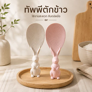 ทัพพี เล็ก ด้ามจับไม้ เล็กกระทัดรัด จับถนัดมือ