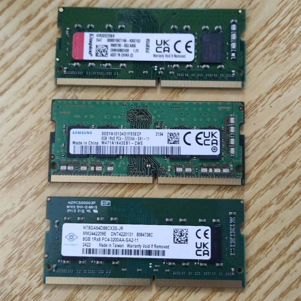 Ram Notebook DDR4 8g Bus3200 ของแท้ สภาพเหมือนใหม่