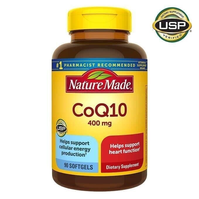 Nature Made แคปซูลโคเอนไซม์คิวเท็น 400 มิลลิกรัม จำนวน 90 เม็ด