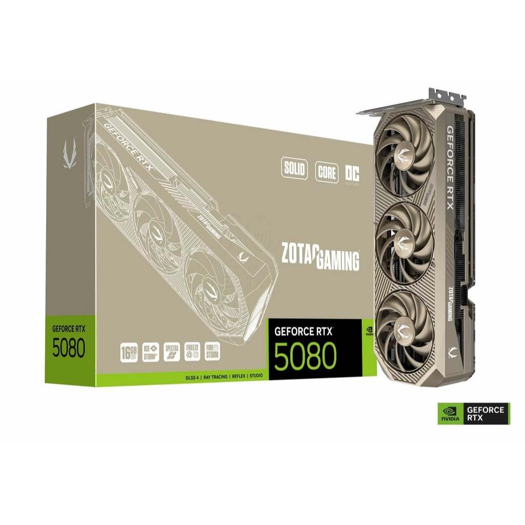 ZOTAC GAMING GeForce RTX 5080 SOLID CORE OC 20th Anniversary Edition (การ์ดจอ)