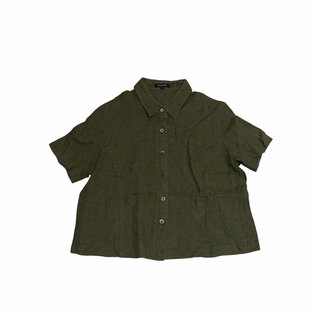 ส่งต่อเสื้อ Burberry london สีเขียว มีตำหนิ****