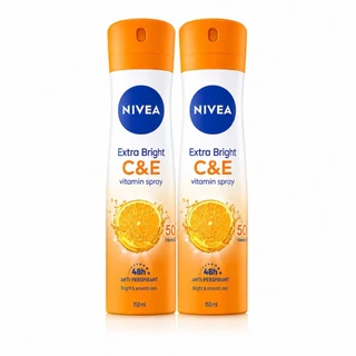 Nivea spray (แพ็คคู่ 2 ขวด) นีเวียสเปรย์ ระงับกลิ่นกาย 150มล. X 2ขวด แท้ 100%