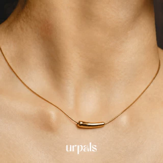 URPALS สร้อยคอ สร้อยคอโชคเกอร์ Stainless ชุบทอง18K ไม่ลอกไม่ดำ แพ้ง่ายใส่ได้