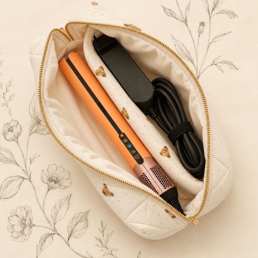 [พร้อมส่ง] กระเป๋า Dyson Airstrait งานแฮนด์เมด​ ที่หนีบผม แกนม้วนผม อุปกรณ์​ทำผม Koko Handmade