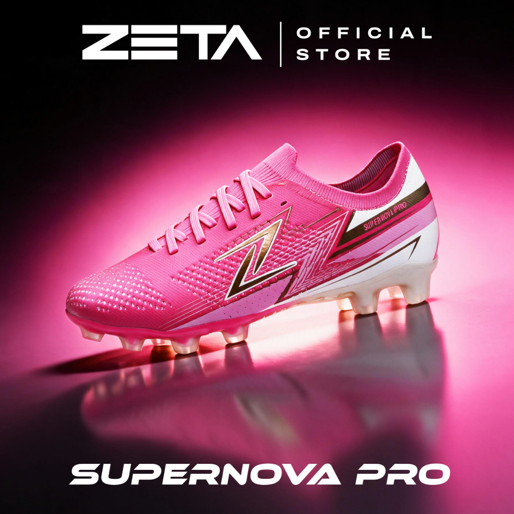 ZETA حذاء كرة قدم Supernova Pro — وردي/ذهبي
