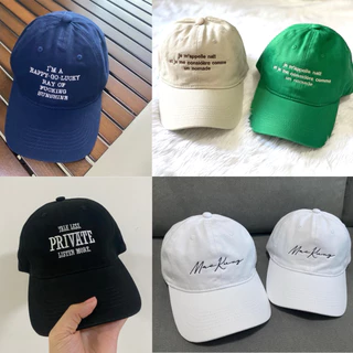 พร้อมส่ง❤️หมวกแก๊ปปักชื่อได้ ผ้าเนื้อนิ่ม สไตล์เกาหลี (ไซส์ผู้ใหญ่) จัดส่ง 1