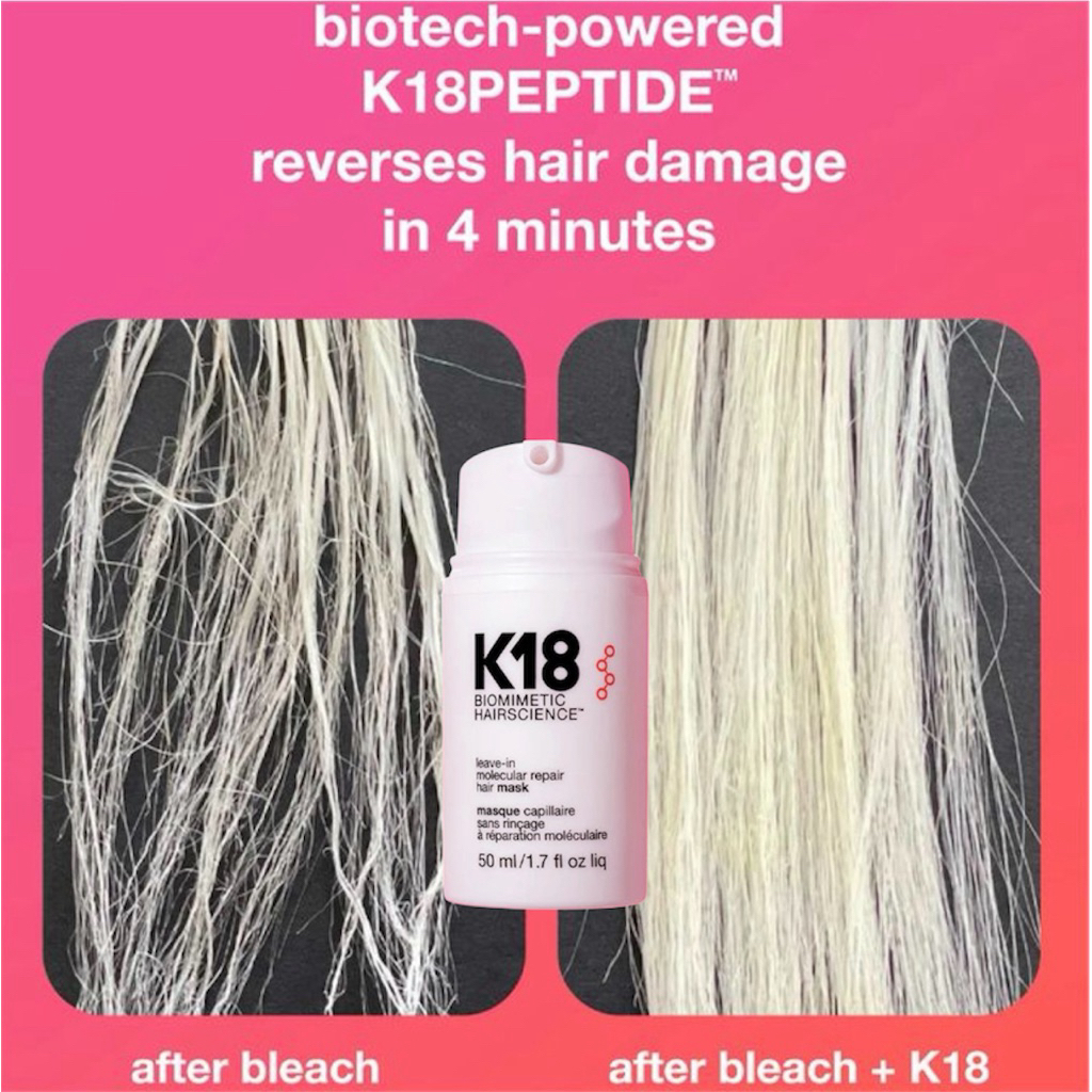 K18 leave in molecular repair hair mask /hair oil / shampoo (Tester)