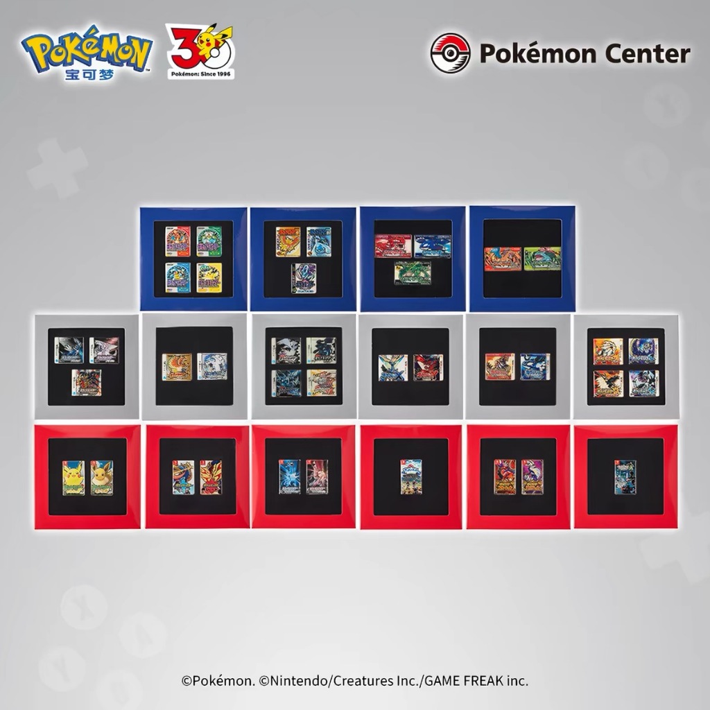 Pokemon 30th Anniversary Game Cover Magnet Full Set 39 แบบ