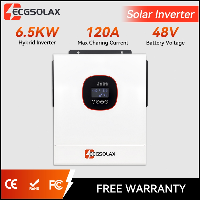 ECGSOLAX 6.5KW Off-Grid Solar Hybrid อินเวอร์เตอร์ไฮบริด  MPPT Hybrid Inverter 48V หน่วยในตัว 120A M