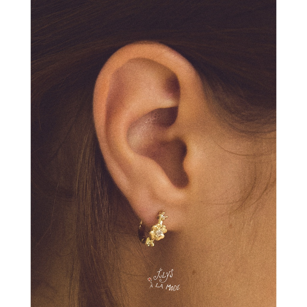 Julys - hazel huggie earrings
