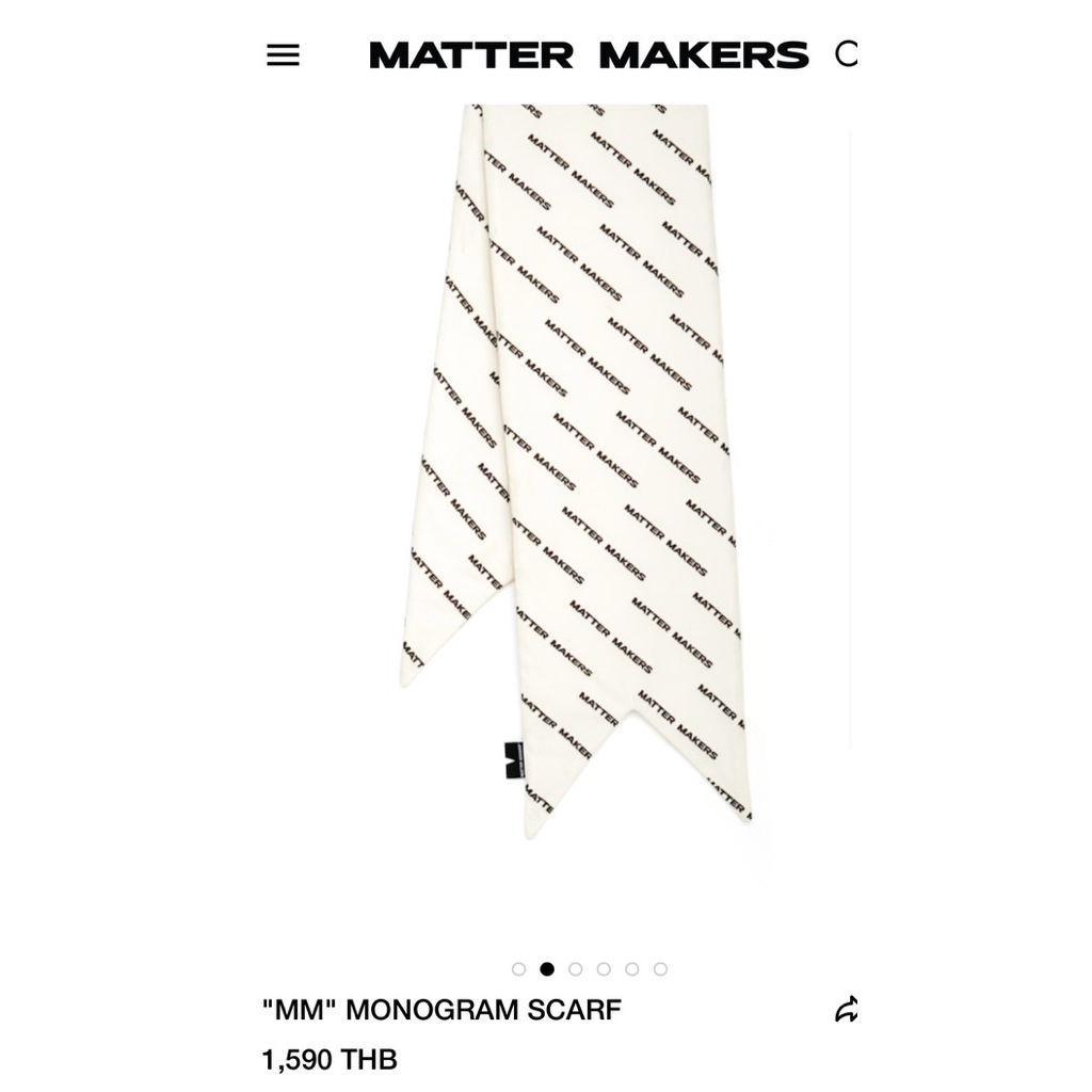 แท้💯% ของใหม่!! ผ้าพันคอ Matter Maker