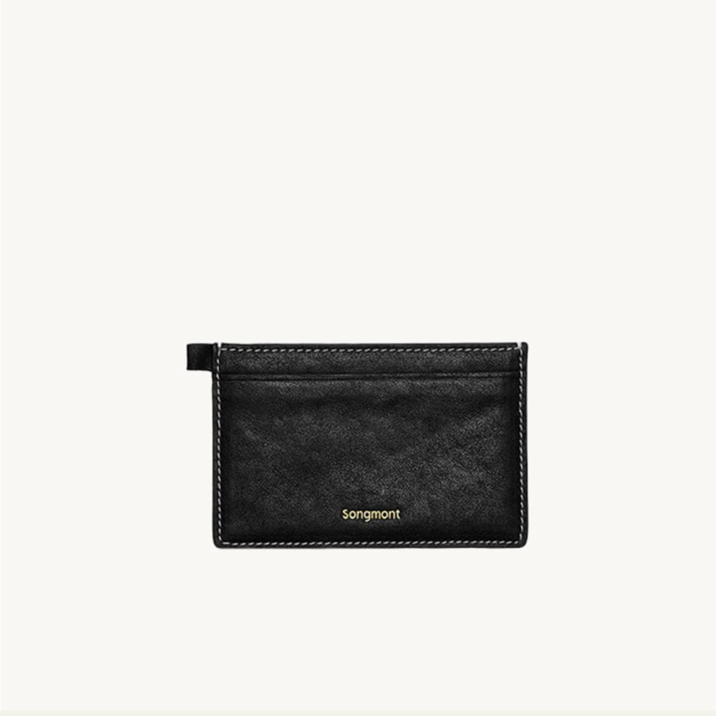 (Used like new) Songmont The Yore Card Holder สี Onyx ที่ใส่บัตรแบรนด์ songmont สีดำ