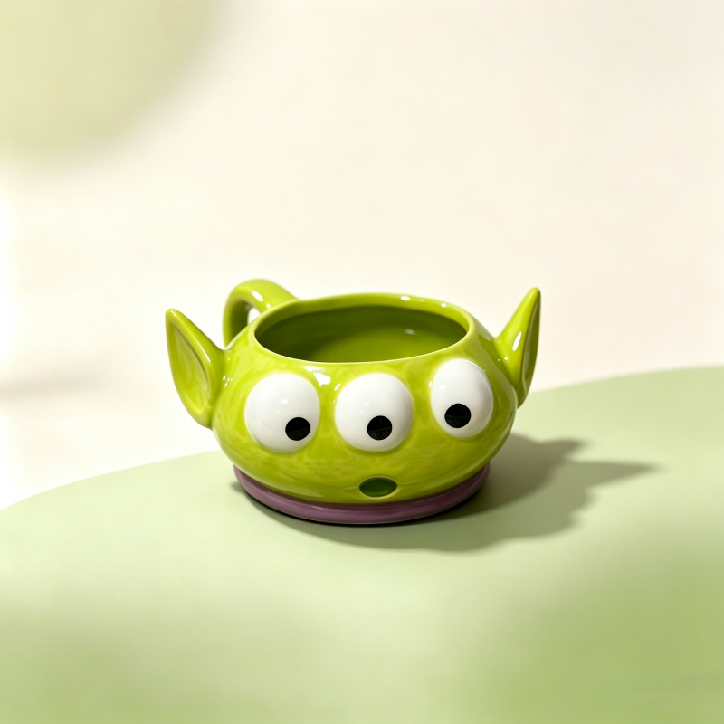 แก้วเซรามิกลาย Toy Story ธีมเอเลี่ยนสามตา แก้วกาแฟ แก้วนม เหมาะเป็นของขวัญมอบให้เพื่อน