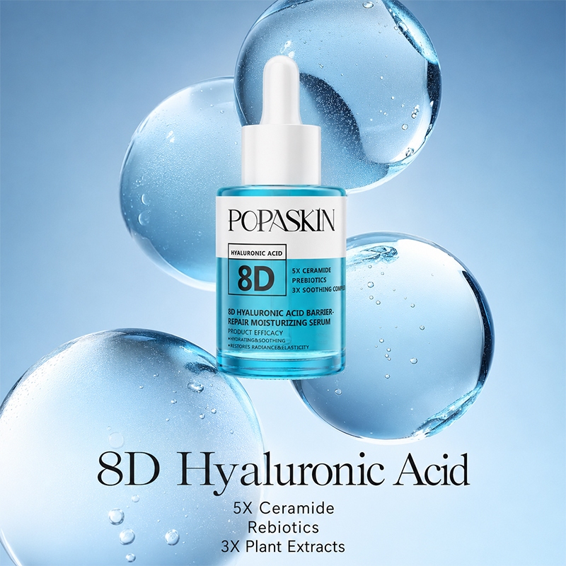 POPASKIN 8D Hyaluronic Acid Barrier Hydrating Primer Serum เซรั่มหน้า เซรั่มไฮยา ฟื้นฟูผิว เติมความชุ่มชื้น ผิวแพ้ง่าย — صورة 2