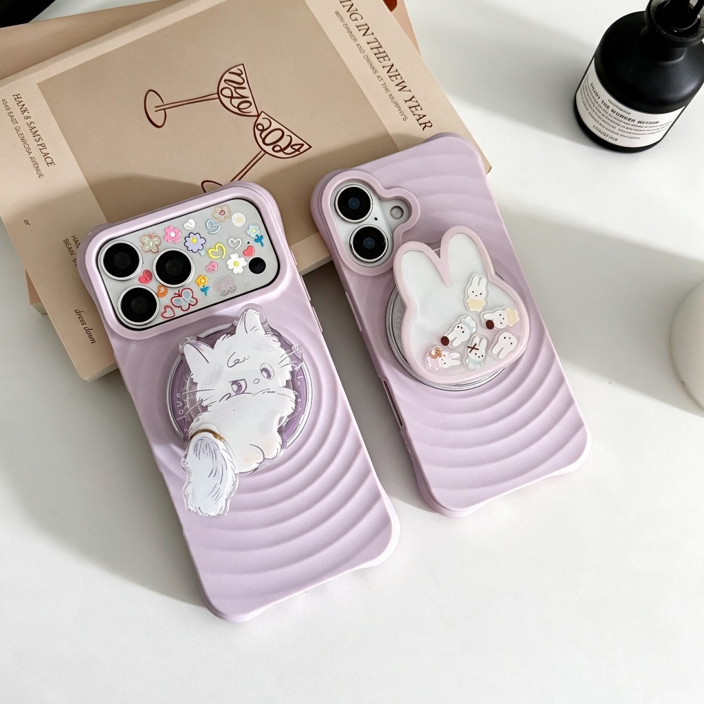 Ripple เคสกันกระแทก ชาร์จได้ ชาร์จได้ pop up แม่เหล็ก สำหรับ iPhone 18promax 17promax 16promax 15promax 14promax 17 16