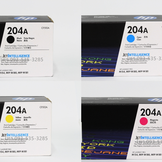 HP CF510A, CF511A, CF512A, CF513A หมึกแท้ Original เบอร์ hp 204A