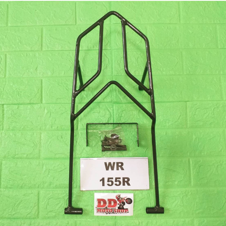 ตะแกรงท้าย WR155R #เหล็กเส้น  แร็คท้าย WR155R ตะแกรงรถมอไซค์WR155R แร็คท้ายมอไซค์WR155R