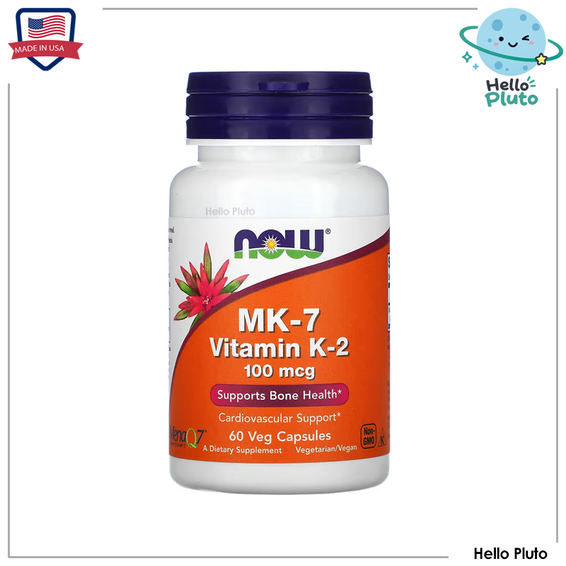 Now foods, MK-7 Vitamin K-2, 100 mcg, 60 Veg Capsules