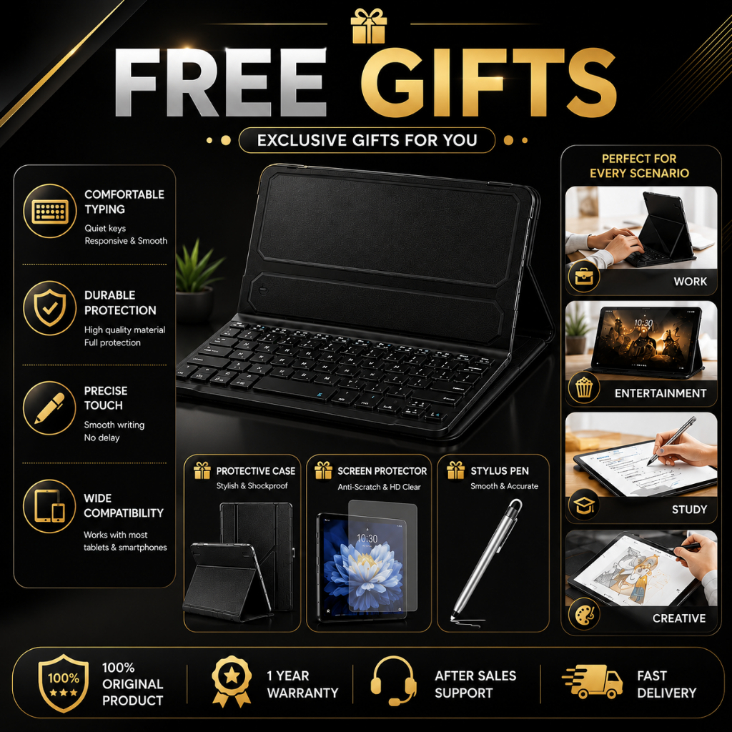 🎁 Special Promotion | FREE Keyboard, Case, Screen Protector & Mystery Gift | Oakly.Studio