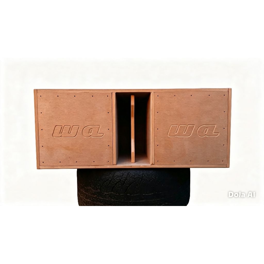 ตู้ฟาด 10นิ้ว ดอกคู่ งานดิบ ไม้mdf15mm