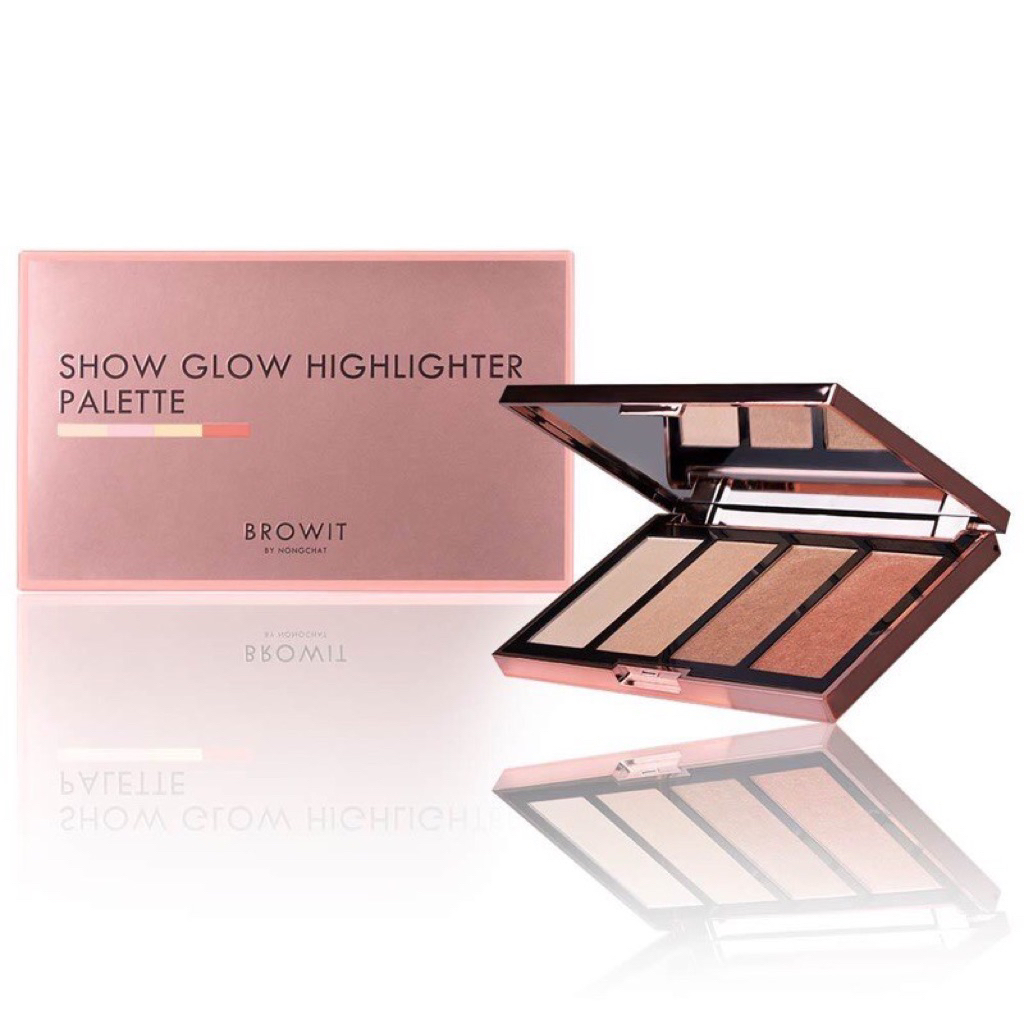 Browit Show Glow Highlighter Palette (โชว์โกลว์) 4g.