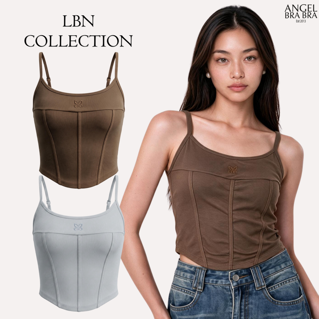 ANGELBRABRA - เสื้อสายเดี่ยวพร้อมบรา LBN