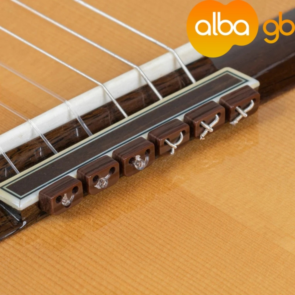 ALBA BEADS STRING TIE BLOCKS หมุดร้อยสายกีตาร์ Classic จาก Scotland (ลดอาการสายรูด)