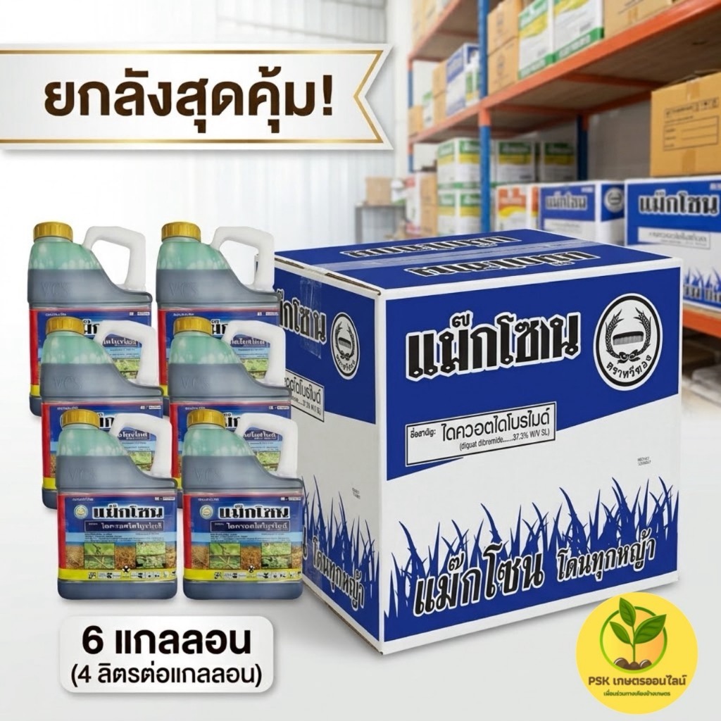 แม็กโซน ไดควอตไดโบไมด์ (ยกลัง*6แกลอน)