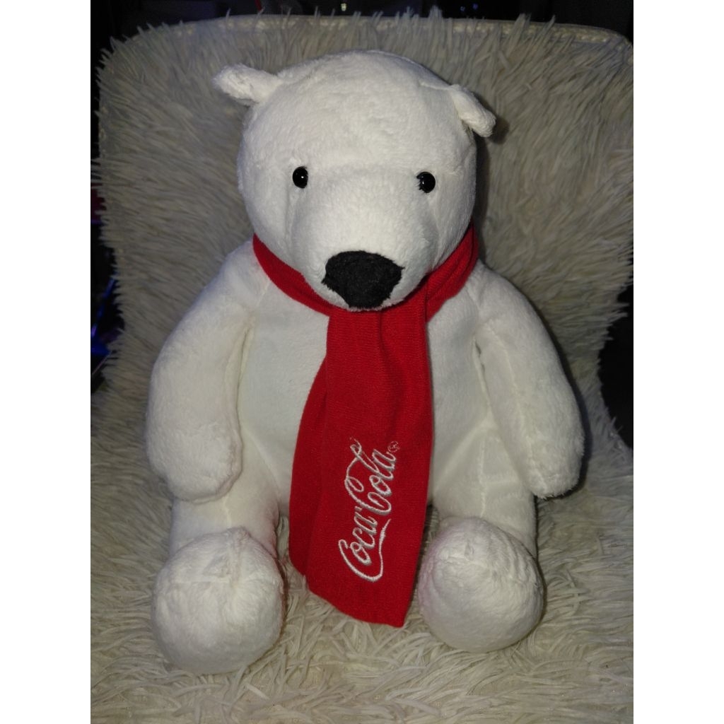 ตุ๊กตาหมีขั้วโลก โพลาร์แบร์ของ Coca-Cola (Coca-Cola Polar Bear Plush) เวอชั่น2013 งานเก่า ลิขสิทธิ์แ